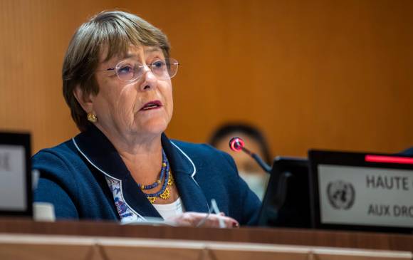 Michelle Bachelet, comisionada de las Naciones Unidas para los Derechos Humanos. FOTO EFE