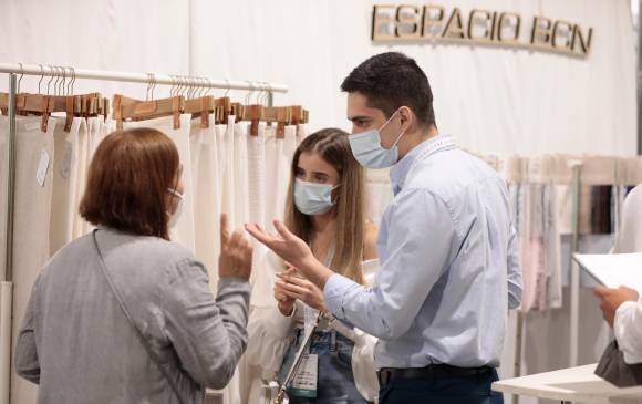 Las ferias de Inexmoda cumplen exigentes protocolos de bioseguridad. FOTO Carlos Velásquez