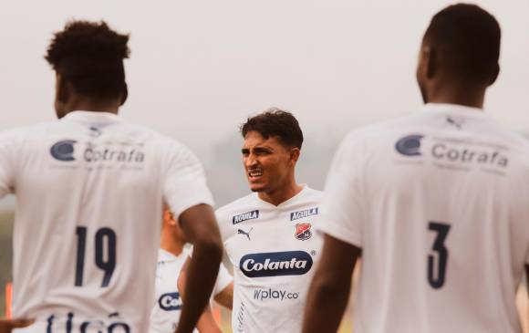 El volante David Loaiza es uno de los ocho jugadores reportados por el DIM como positivos para covid-19 y que son bajas para el duelo ante Tolima. FOTO CORTESÍA DIM