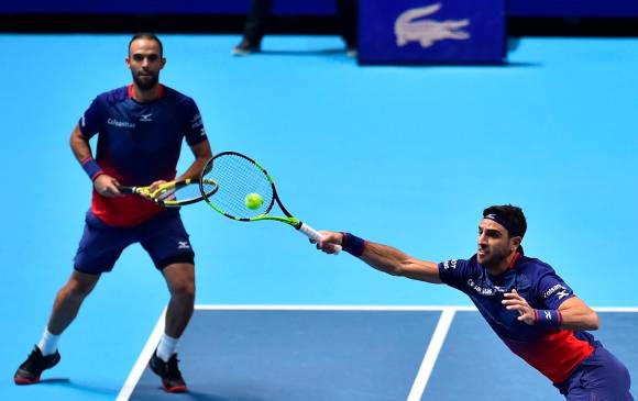 Los colombianos Robert Farah y Juan Sebastián Cabal disputarán su tercera vez en el Torneo de Maestros, esta vez, el certamen se disputa en Turín. FOTO Getty