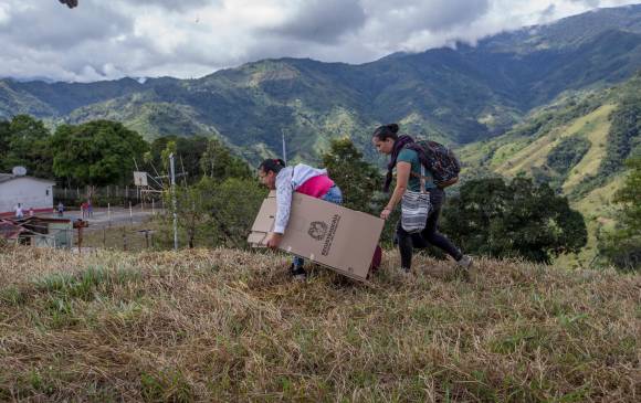 La zona además presentaba dificultades logísticas para el traslado del material electoral (imagen referencia): FOTO: EL COLOMBIANO