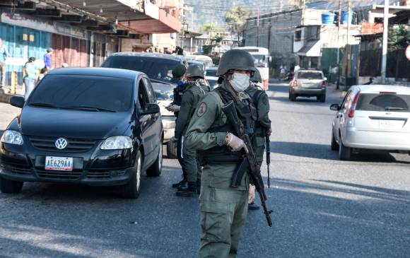 Imagen de referencia de la Policía Nacional en Venezuela. FOTO: GETTY