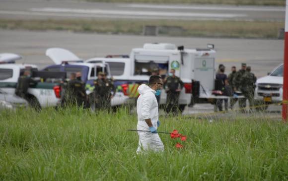 El atentado al aeropuerto Camilo Daza, de Cúcuta, se perpetró el 14 de diciembre y le costó la vida a dos policías: William Bareño Ardila y David Reyes Jiménez. FOTO: Colprensa (archivo)