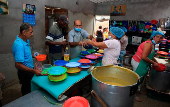 La humilde vivienda donde funciona el comedor comunitario fue tomada en arriendo por las Misioneras de la Nueva Vida. FOTO: CORTESÍA