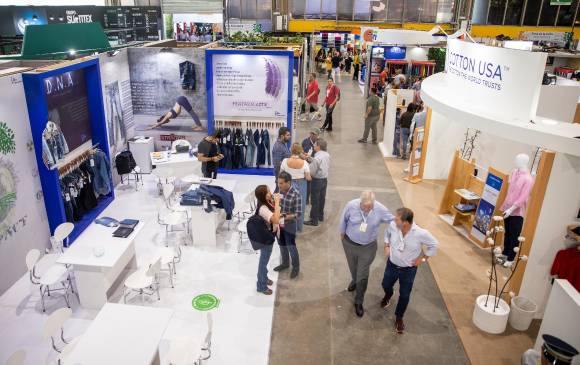 Inexmoda aseguró que busca celebrar el componente físico de la feria Colombiatex 2021 en una fecha por definir en el segundo semestre de este año. FOTO Carlos Velásquez