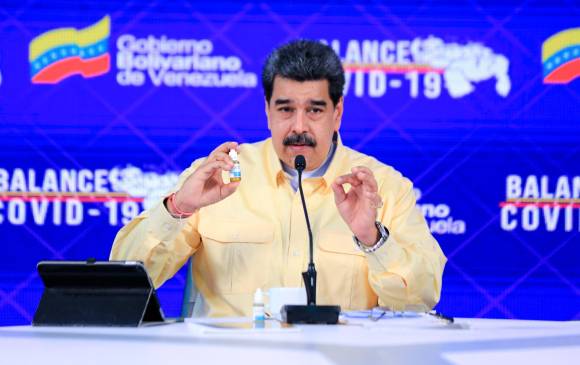 Maduro aseguró que el Carvativir “no tiene ningún efecto secundario ni negativo”. FOTO EFE