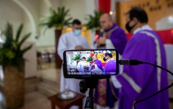 La Semana Santa se vivirá, por segunda vez, desde la virtualidad. Aunque hay eventos físicos, el aforo es limitado. FOTO CAMILO SUÁREZ