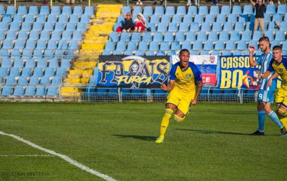En la Liga de Eslovaquia el paisa marcó ante Slovan Bratislava II y el Púchov. FOTO cortesía r. blandón