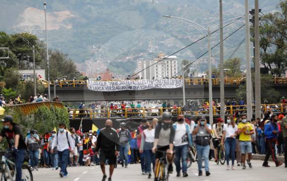 Así transcurrió la jornada de paro en Medellín