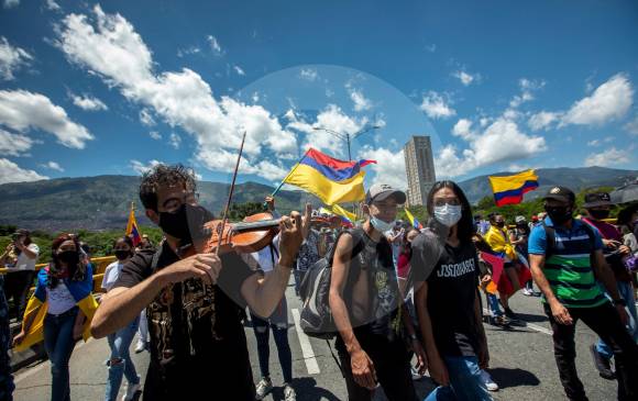 La propuesta de diálogos del Consejo de Paz de Medellín surgió tras las movilizaciones del Paro Nacional. FOTO CAMILO SUÁREZ