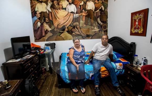 La habitación en donde está el mural pertenece a una de las hijas de Juan Pérez. FOTO julio c. herrera