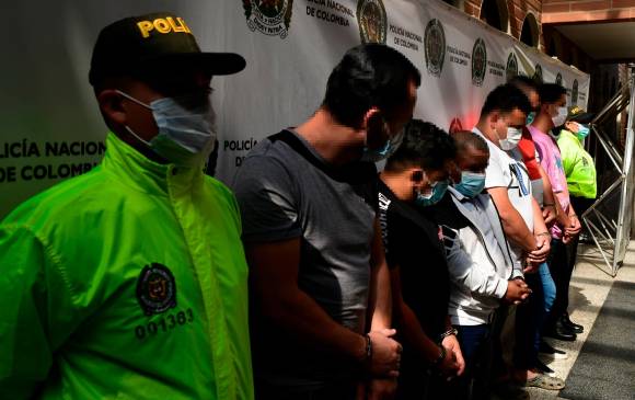 Según la Policía, los capturados también estarían implicados en el robo a una mina en Zaragoza - CORTESÍA POLICÍA