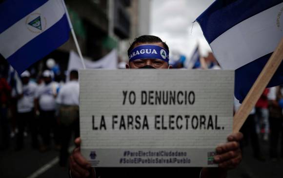 Las elecciones de este domingo 7 de noviembre fueron calificadas como una “farsa” por la opinión internacional. FOTO efe
