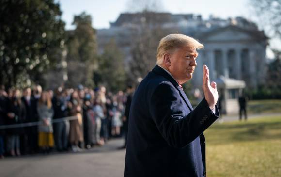 La oposición a Donald Trump asegura que sus declaraciones promovieron los desmanes en el Congreso de EE.UU. FOTO getty
