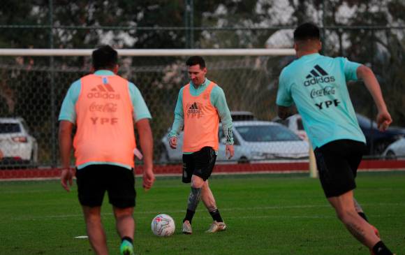 Messi, el eje de los argentinos. FOTO TWITTER SELECCIÓN DE ARGENTINA