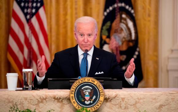El presidente de Estados Unidos Joe Biden insultó a un periodista de Fox News. FOTO: EFE