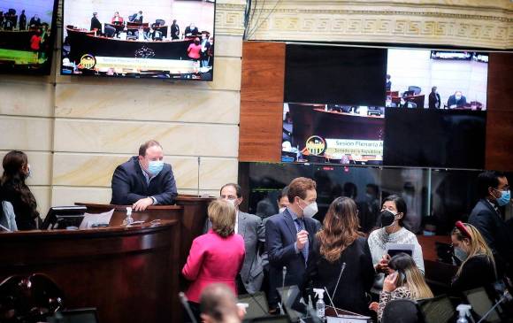 A esta hora continúa el debate de la tributaria en el Congreso. FOTO: COLPRENSA