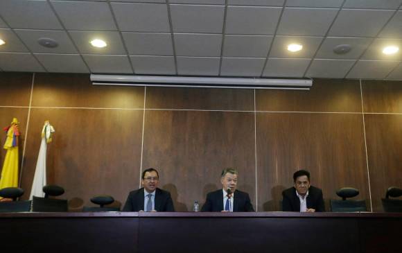 En 2019, el expresidente Santos asistió al Consejo Nacional Electoral a rendir versión libre por este caso. FOTO Colprensa