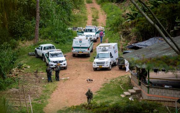 Ocho de las 12 matanzas ocurridas en el Suroeste desde 2020, han sido en fincas cafeteras, como la del pasado 16 de febrero en Andes. FOTO camilo suárez
