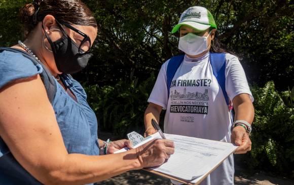 La Registraduría avaló 133.248 firmas para activar el proceso de revocatoria. FOTO camilo suárez
