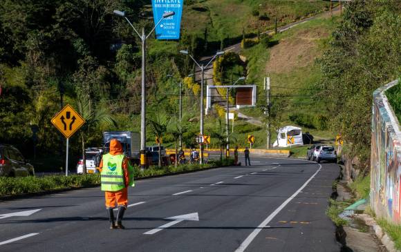 Devimed aseguró que estos cierres y modificaciones viales servirán para facilitar el plan retorno de los viajeros a Medellín. FOTO: EDWIN BUSTAMANTE.