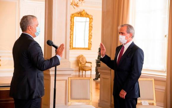La designación de Jaime Jaramillo como codirector del Emisor la anunció el presidente Iván Dueque en febrero. FOTO Cortesía