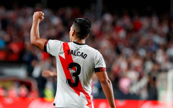 Falcao García ajusta 249 minutos disputados con el Rayo Vallecano y ha marcado gol en cuatro ocasiones: al Barcelona, Getafe, Bilbao y Cádiz. FOTO efe