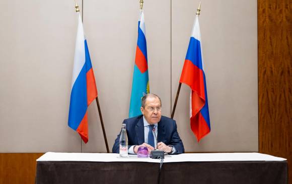 El jefe de la diplomacia rusa, Serguéi Lavrov, se reunión este viernes con su homólogo de Estados Unidos. FOTO EFE