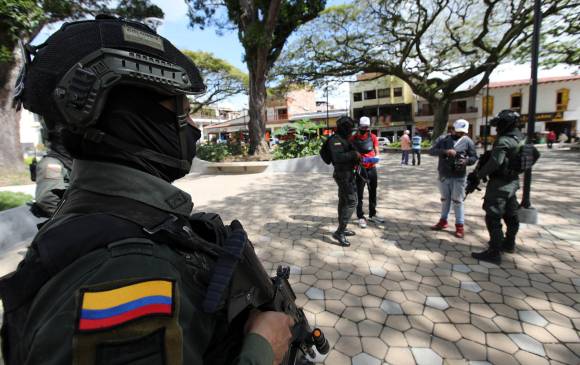 Imagen de referencia con hombres de la Policía Nacional. FOTO: EL COLOMBIANO