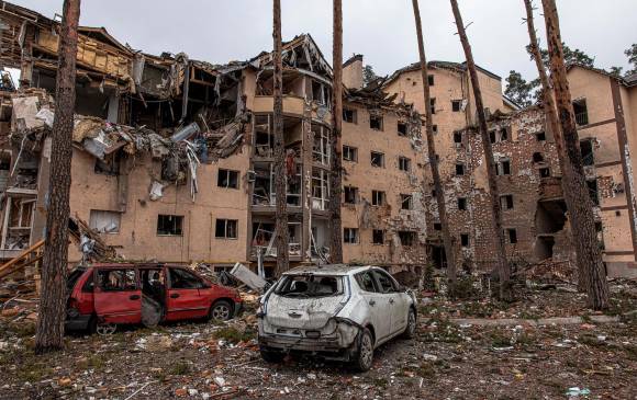 La guerra completa 15 días desde que Rusia invadió a Ucrania para alejarla de la OTAN. Van 2,3 millones de refugiados. FOTO agencia efe