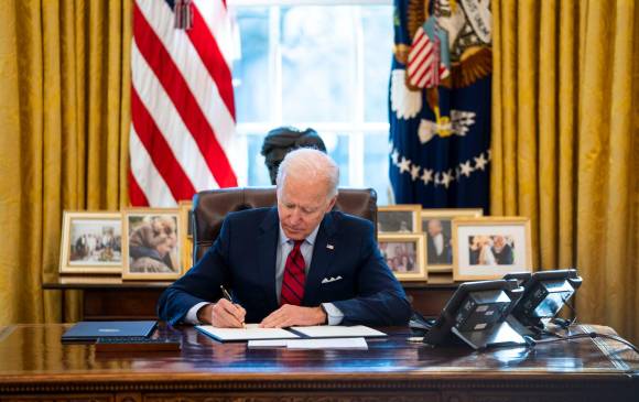 Joe Biden, presidente de EE. UU., ha respaldado el Acuerdo de Paz desde que hizo parte del gabinete de Barack Obama. FOTO: Getty