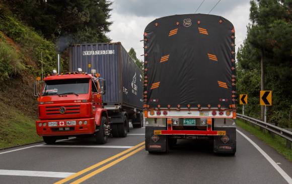 9,59 millones de toneladas de mercancías movilizó el transporte de carga en Colombia en febrero. FOTO Edwin Bustamante