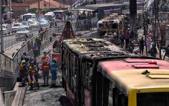 Cuando llegue el momento de la acusación, transportadores, policías y comerciantes podrán pedir, en calidad de víctimas, el pago de los daños que causaron los 13 procesados. FOTO Colprensa