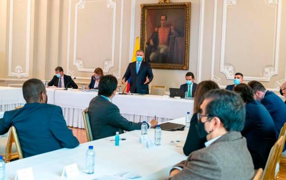 El Comité Nacional del Paro asegura que no hubo “empatía” en la reunión. FOTO PRESIDENCIA 
