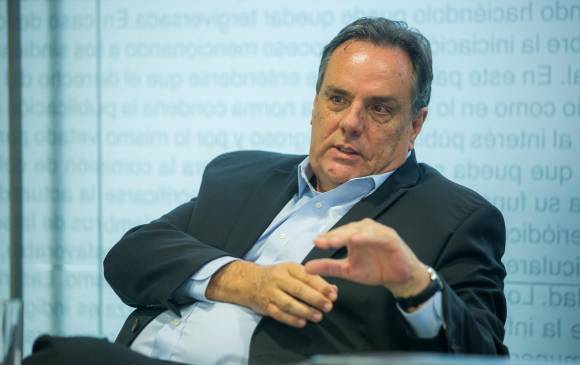 Jorge Mario Velásquez, presidente de Grupo Argos, destacó que los ingresos aumentaron 17% en 2021. FOTO Carlos Velásquez