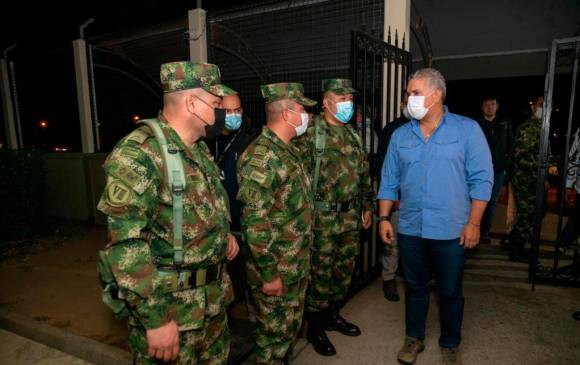 El presidente Iván Duque viajó a Arauca FOTO CORTESÍA PRESIDENCIA