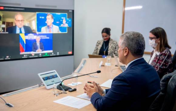 Duque solicitó las vacunas a los países para adelantar el plan de vacunación en Colombia. FOTO: Archivo