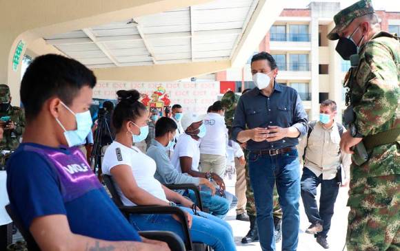 La semana pasada se sometieron a la justicia 21 miembros de las disidencias de las Farc en Arauca. FOTO Cortesía OACP