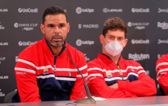 Alejandro Falla, capitán del equipo Colombia de Copa Davis que se mide en Turín a Italia y Estado Unidos. FOTO CORTESÍA FEDECOLTENIS