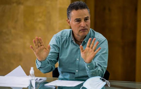 En la imagen el gobernador de Antioquia, Aníbal Gaviria Correa. FOTO JULIO CÉSAR HERRERA