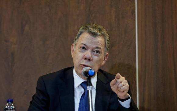 Expresidente Juan Manuel Santos. FOTO COLPRENSA
