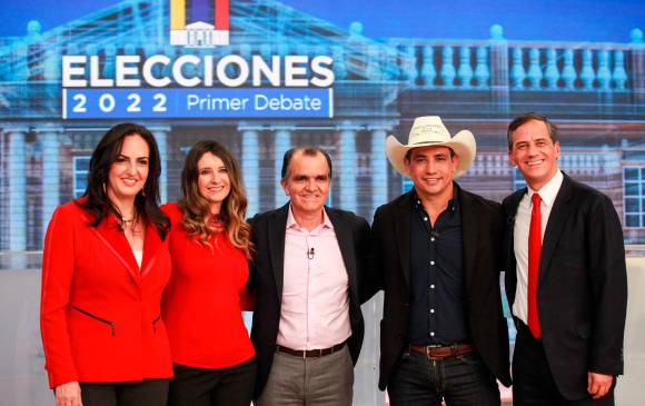 María Fernanda Cabal, Paloma Valencia, Alirio Barrera y Rafael Nieto competían con Zuluaga por ser el candidato del Centro Democrático. FOTO COLPRENSA 