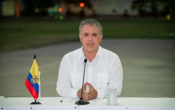 El presidente Iván Duque hizo este llamado de atención considerando que en Colombia hay 85.039 casos activos de covid-19. FOTO CORTESÍA PRESIDENCIA