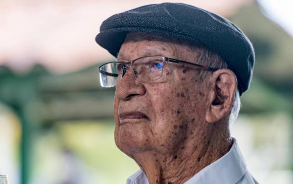 Con una misa en la sede de Industrias Haceb, en Copacabana, se celebraron este lunes los 102 años de vida de don José María Acevedo, fundador de la compañía. FOTO cortesía