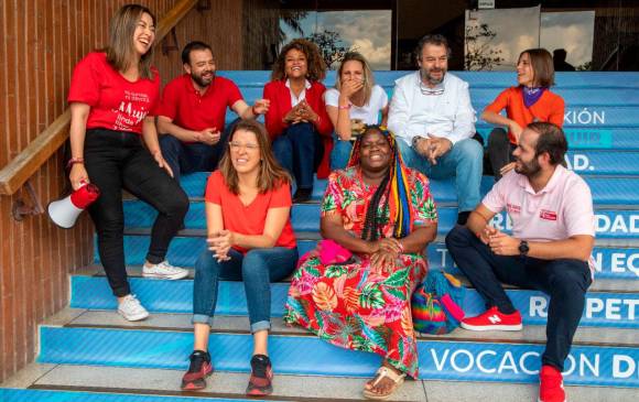 Candidatos por el Nuevo Liberalismo: Mábel Lara, Carlos Fernando Galán, José David Castellanos, Sandra Borda, Carlos Negret, Yolanda Perea, Viviana Vargas, Angélica Martínez y Yerly Mozo. FOTO: EDWIN BUSTAMENTE