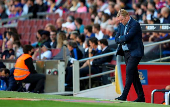 El contrato del entrenador holandés con los culés va hasta junio del 2022. Foto Efe
