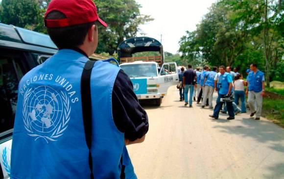 La ONU ha sido garante del Acuerdo de Paz entre el gobierno de Colombia y la extinta guerrilla de las Farc. FOTO COLPRENSA