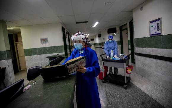 La ocupación de camas UCI en el departamento de Antioquia actualmente es del 96.54 %. FOTO ANDRÉS CAMILO SUÁREZ