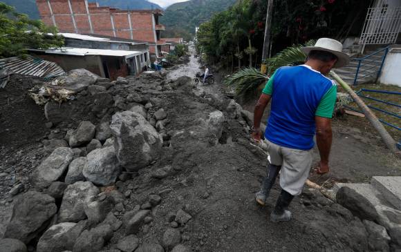 En Antioquia una de las poblaciones afectadas por las lluvias fue Dabeiba, en el Occidente del departamento. FOTO Manuel Saldarriaga