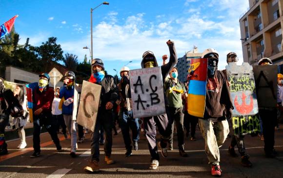 El Parque Nacional fue el punto de concentración más masivo de la capital. FOTO: COLPRENSA 